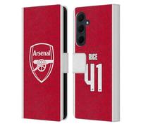 Head Case Designs Licenza Ufficiale Arsenal FC Declan Rice 2025/26 Giocatori Home Kit Custodia Portafoglio in Pelle Compatibile con Samsung Galaxy A35 5G