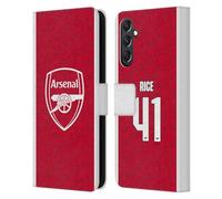 Head Case Designs Licenza Ufficiale Arsenal FC Declan Rice 2025/26 Giocatori Home Kit Custodia Portafoglio in Pelle Compatibile con Samsung Galaxy A24 4G / M34 5G