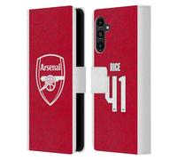 Head Case Designs Licenza Ufficiale Arsenal FC Declan Rice 2025/26 Giocatori Home Kit Custodia Portafoglio in Pelle Compatibile con Samsung Galaxy A13 5G (2021)