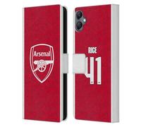 Head Case Designs Licenza Ufficiale Arsenal FC Declan Rice 2025/26 Giocatori Home Kit Custodia Portafoglio in Pelle Compatibile con Samsung Galaxy A05