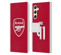 Head Case Designs Licenza Ufficiale Arsenal FC Declan Rice 2025/26 Giocatori Home Kit Custodia Portafoglio in Pelle Compatibile con Samsung Galaxy A54 5G