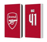 Head Case Designs Licenza Ufficiale Arsenal FC Declan Rice 2025/26 Giocatori Home Kit Custodia Portafoglio in Pelle Compatibile con Amazon Kindle 11th Gen 6in 2022