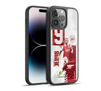 Head Case Designs Licenza Ufficiale Arsenal FC Gabriel Jesus 2022/23 Prima Squadra Cover in Gel Rinforzata [Protezione di Grado Militare] Compatibile con Apple iPhone 14 PRO Max