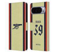 Head Case Designs Licenza Ufficiale Arsenal FC Granit Xhaka 2021/22 Giocatori Away Kit Custodia Portafoglio in Pelle Compatibile con Google Pixel 10 Pro XL