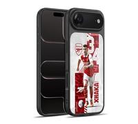 Head Case Designs Licenza Ufficiale Arsenal FC Granit Xhaka 2022/23 Prima Squadra Cover in Gel Rinforzata [Protezione di Grado Militare] Compatibile con Apple iPhone 17 Air