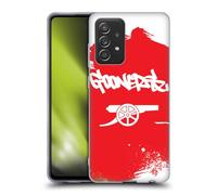 Head Case Designs Licenza Ufficiale Arsenal FC Gunners Arte Graffiti Custodia in Gel [Protezione di Grado Militare] Compatibile con Galaxy A52 / A52s / 5G (2021)