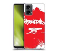 Head Case Designs Licenza Ufficiale Arsenal FC Gunners Arte Graffiti Custodia in Gel [Protezione di Grado Militare] Compatibile con Motorola Moto G (2024)