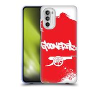 Head Case Designs Licenza Ufficiale Arsenal FC Gunners Arte Graffiti Custodia in Gel [Protezione di Grado Militare] Compatibile con Motorola Moto G52