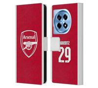 Head Case Designs Licenza Ufficiale Arsenal FC Kai Havertz 2025/26 Giocatori Home Kit Custodia Portafoglio in Pelle Compatibile con OnePlus 12R