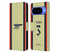 Head Case Designs Licenza Ufficiale Arsenal FC Kieran Tierney 2021/22 Giocatori Away Kit Custodia Portafoglio in Pelle Compatibile con Google Pixel 10