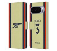 Head Case Designs Licenza Ufficiale Arsenal FC Kieran Tierney 2021/22 Giocatori Away Kit Custodia Portafoglio in Pelle Compatibile con Google Pixel 10 Pro XL