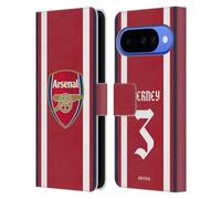 Head Case Designs Licenza Ufficiale Arsenal FC Kieran Tierney 2021/22 Giocatori Home Kit Custodia Portafoglio in Pelle Compatibile con Google Pixel 10