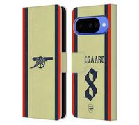 Head Case Designs Licenza Ufficiale Arsenal FC Martin Ødegaard 2021/22 Giocatori Away Kit Custodia Portafoglio in Pelle Compatibile con Google Pixel 10