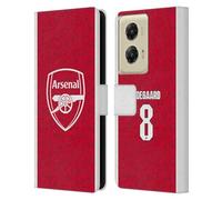 Head Case Designs Licenza Ufficiale Arsenal FC Martin Ødegaard 2025/26 Giocatori Home Kit Custodia Portafoglio in Pelle Compatibile con Motorola Moto G Stylus 5G (2024)