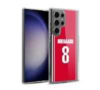 Head Case Designs Licenza Ufficiale Arsenal FC Martin Ødegaard 2026/27 Players Home Kit 1st Group Custodia in Gel [Grado Militare] Compatibile Con Samsung Galaxy S23 Ultra 5G E Compatibile Con MagSafe