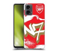 Head Case Designs Licenza Ufficiale Arsenal FC N7 Arte Graffiti Custodia in Gel [Protezione di Grado Militare] Compatibile con Motorola Moto G (2024)