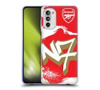 Head Case Designs Licenza Ufficiale Arsenal FC N7 Arte Graffiti Custodia in Gel [Protezione di Grado Militare] Compatibile con Motorola Moto G52