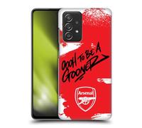 Head Case Designs Licenza Ufficiale Arsenal FC Oh To Be Arte Graffiti Custodia Cover Dura per Parte Posteriore Compatibile con Galaxy A52 / A52s / 5G (2021)