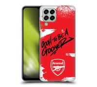 Head Case Designs Licenza Ufficiale Arsenal FC Oh To Be Arte Graffiti Custodia in Gel [Protezione di Grado Militare] Compatibile con Samsung Galaxy M33 (2022)