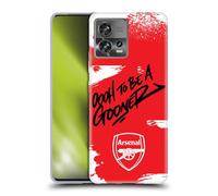 Head Case Designs Licenza Ufficiale Arsenal FC Oh To Be Arte Graffiti Custodia in Gel [Protezione di Grado Militare] Compatibile con Motorola Moto Edge 30 Fusion