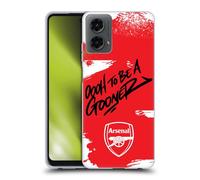 Head Case Designs Licenza Ufficiale Arsenal FC Oh To Be Arte Graffiti Custodia in Gel [Protezione di Grado Militare] Compatibile con Motorola Moto G (2024)