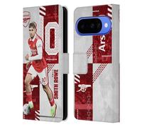 Head Case Designs Licenza Ufficiale Arsenal FC Smith Rowe 2022/23 Prima Squadra Custodia Portafoglio in Pelle Compatibile con Google Pixel 10
