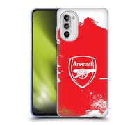 Head Case Designs Licenza Ufficiale Arsenal FC Stemma Arte Graffiti Custodia in Gel [Protezione di Grado Militare] Compatibile con Motorola Moto G52