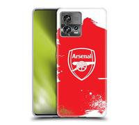 Head Case Designs Licenza Ufficiale Arsenal FC Stemma Arte Graffiti Custodia in Gel [Protezione di Grado Militare] Compatibile con Motorola Moto Edge 30 Fusion