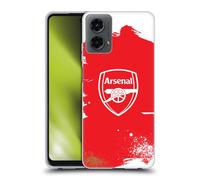 Head Case Designs Licenza Ufficiale Arsenal FC Stemma Arte Graffiti Custodia in Gel [Protezione di Grado Militare] Compatibile con Motorola Moto G (2024)