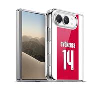 Head Case Designs Licenza Ufficiale Arsenal FC Viktor Gyökeres 2025/26 Giocatori Divisa Casa 1° Gruppo Custodia in Gel [Grado Militare] Compatibile Con Apple iPhone Duo E Compatibile Con MagSafe