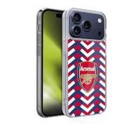 Head Case Designs Licenza Ufficiale Arsenal FC Zigzag Logos Custodia in Gel [Protezione di Grado Militare] Compatibile con Apple iPhone 17 PRO