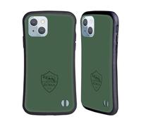 Head Case Designs Licenza Ufficiale AS Roma Colore Pieno: Verde Grafica Crest Custodia Cover Ibrida Compatibile con Apple iPhone 14