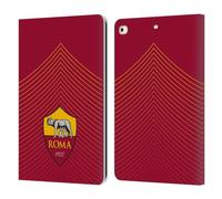 Head Case Designs Licenza Ufficiale AS Roma Freccia Grafica Crest Custodia Portafoglio in Pelle Compatibile con Apple iPad 9.7 2017 / iPad 9.7 2018