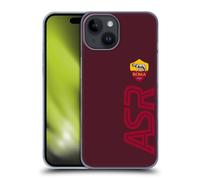 Head Case Designs Licenza Ufficiale AS Roma Fuori Misura Grafica Crest Custodia Cover Dura per Parte Posteriore Compatibile con Apple iPhone 15