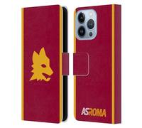 Head Case Designs Licenza Ufficiale AS Roma Home Kit per Stemma 2023/24 Custodia Portafoglio in Pelle Compatibile con Apple iPhone 13 PRO
