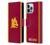 Head Case Designs Licenza Ufficiale AS Roma Home Kit per Stemma 2023/24 Custodia Portafoglio in Pelle Compatibile con Apple iPhone 13 PRO Max