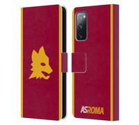 Head Case Designs Licenza Ufficiale AS Roma Home Kit per Stemma 2023/24 Custodia Portafoglio in Pelle Compatibile con Samsung Galaxy S20 Fe / 5G