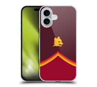 Head Case Designs Licenza Ufficiale AS Roma Lupo Grafica Crest Custodia Cover Dura per Parte Posteriore Compatibile con Apple iPhone 16