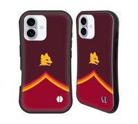 Head Case Designs Licenza Ufficiale AS Roma Lupo Grafica Crest Custodia Cover Ibrida Compatibile con Apple iPhone 16
