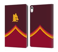 Head Case Designs Licenza Ufficiale AS Roma Lupo Grafica Crest Custodia Portafoglio in Pelle Compatibile con Apple iPad 10.9 (2022)
