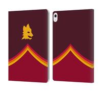 Head Case Designs Licenza Ufficiale AS Roma Lupo Grafica Crest Custodia Portafoglio in Pelle Compatibile con Apple iPad Air 13 2024/2025