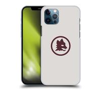 Head Case Designs Licenza Ufficiale AS Roma Lupo Marrone Logo Grafico 2024/25 Custodia Cover Dura per Parte Posteriore Compatibile con Apple iPhone 12 / iPhone 12 PRO