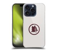 Head Case Designs Licenza Ufficiale AS Roma Lupo Marrone Logo Grafico 2024/25 Custodia Cover Dura per Parte Posteriore Compatibile con Apple iPhone 15 PRO