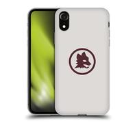 Head Case Designs Licenza Ufficiale AS Roma Lupo Marrone Logo Grafico 2024/25 Custodia Cover in Morbido Gel Compatibile con Apple iPhone XR