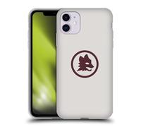 Head Case Designs Licenza Ufficiale AS Roma Lupo Marrone Logo Grafico 2024/25 Custodia Cover in Morbido Gel Compatibile con Apple iPhone 11
