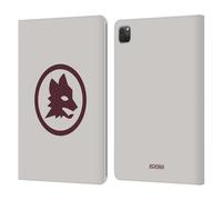 Head Case Designs Licenza Ufficiale AS Roma Lupo Marrone Logo Grafico 2024/25 Custodia Portafoglio in Pelle Compatibile con Apple iPad PRO 11 2020/2021 / 2022