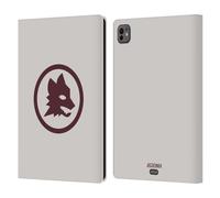 Head Case Designs Licenza Ufficiale AS Roma Lupo Marrone Logo Grafico 2024/25 Custodia Portafoglio in Pelle Compatibile con Apple iPad PRO 11 M4 2024