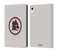 Head Case Designs Licenza Ufficiale AS Roma Lupo Marrone Logo Grafico 2024/25 Custodia Portafoglio in Pelle Compatibile con Apple iPad Mini (2021/2024)