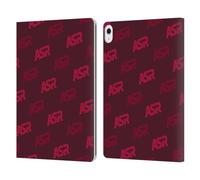 Head Case Designs Licenza Ufficiale AS Roma Modello Wordmark Grafica Crest Custodia Portafoglio in Pelle Compatibile con Apple iPad Air 13 2024/2025