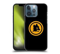 Head Case Designs Licenza Ufficiale AS Roma Nero E Oro Grafica Crest Custodia Cover Dura per Parte Posteriore Compatibile con Apple iPhone 13 PRO